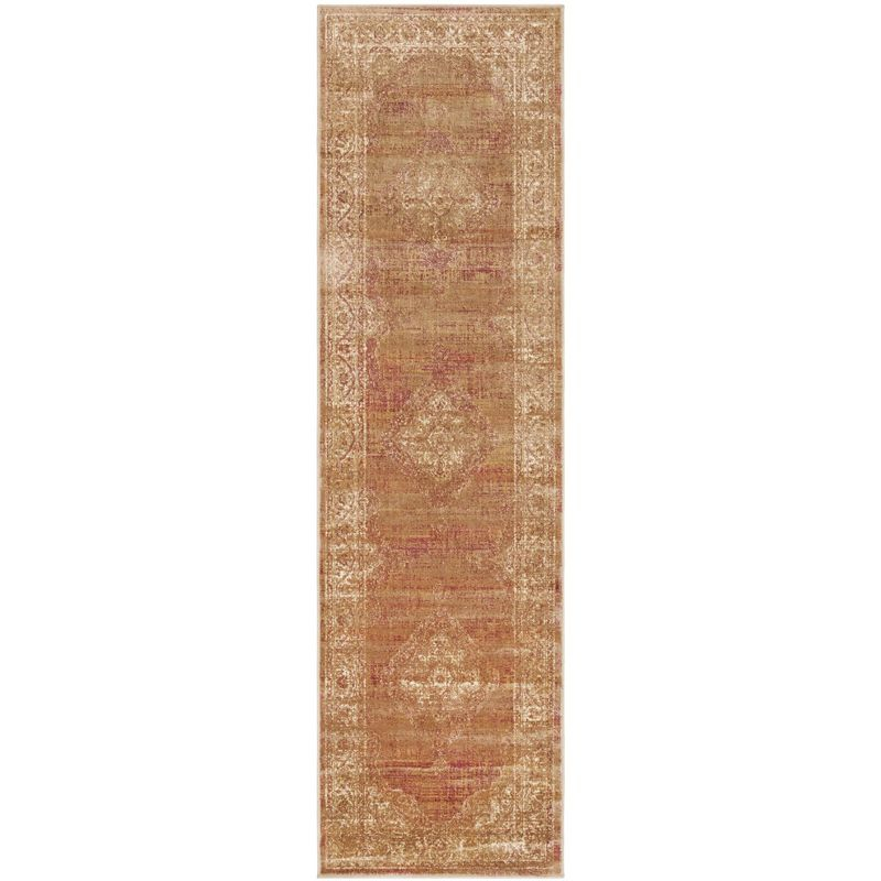 Vintage VTG112 Power Loomed Indoor Skid-Resistant Runner Rug - Taupe - 2'2"x7'2" - Safavieh