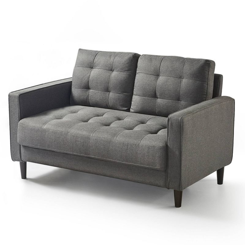 52" Benton Loveseat Sofa Dark Gray - Zinus