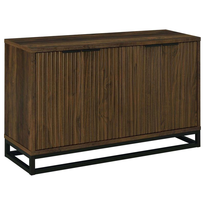 Coaster Ryatt Transitional 4 Door Wood Accent Cabinet Dark Pine