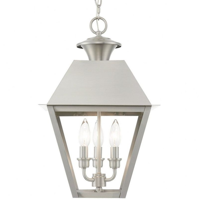 Livex Lighting Wentworth 3 - Light Pendant in  Brushed Nickel