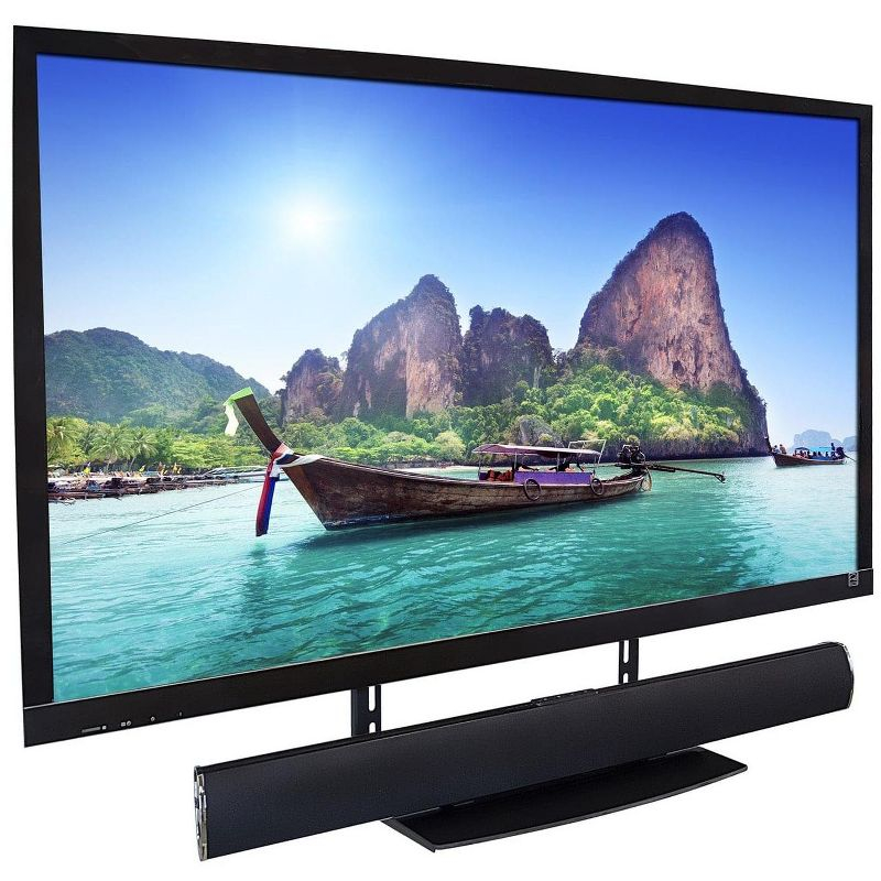 Mount-It TV Wall Mount Shelf Bracket Under TV for Cable Box, DVD Player, Stereo AV Components Shelf, Black