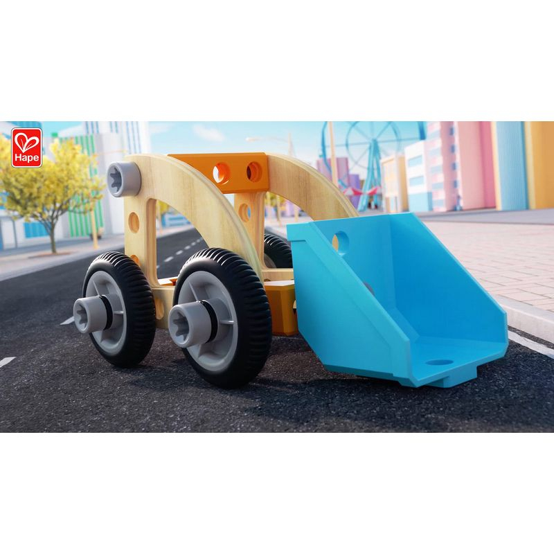 Hape: Junior Inventor: Vehicle Service & Repair Workbench - 71pc, Ages 3+