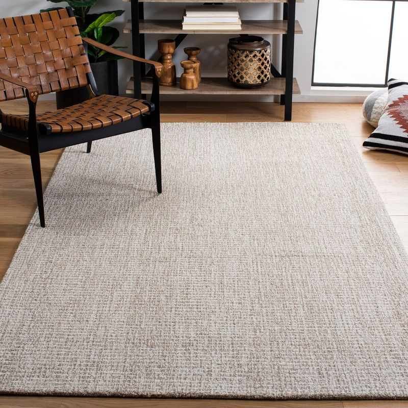 Abstract ABT468 Handmade Indoor Area Rug - Ivory/Grey - 5'x8' - Safavieh