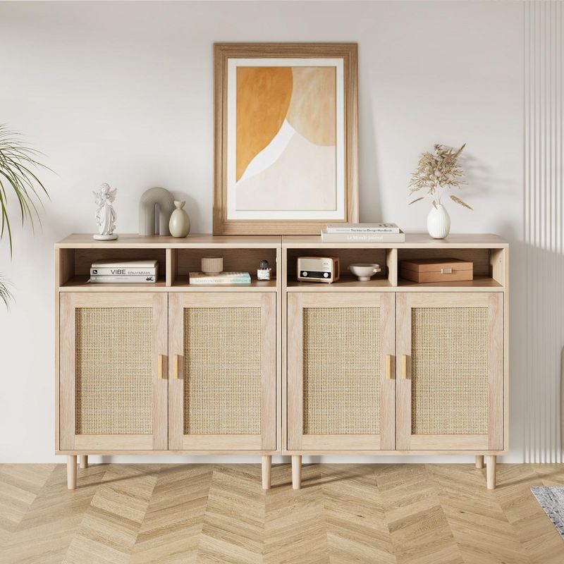 Set of 2 Sideboard Buffet Storage Cabinet