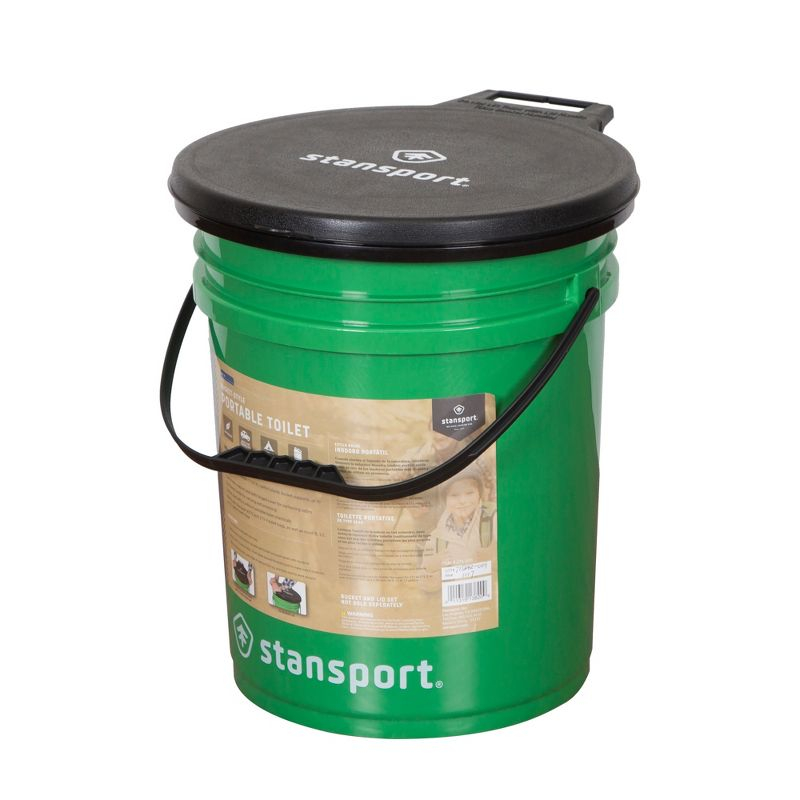 Stansport Bucket Style Portable Toilet With Lid