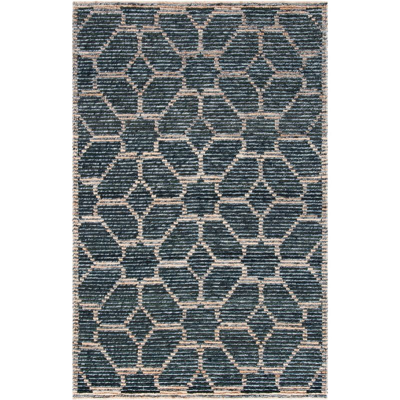 Natural Fiber NF218 Hand Woven Area Rug - Beige/Charcoal - 5'x8' - Safavieh.