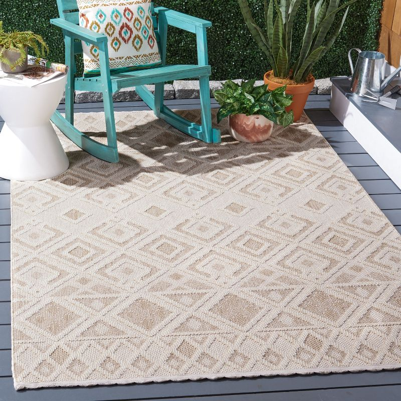 Global GLB404 Power Loomed Indoor Area Rug - Beige/Ivory - 8'x10' - Safavieh
