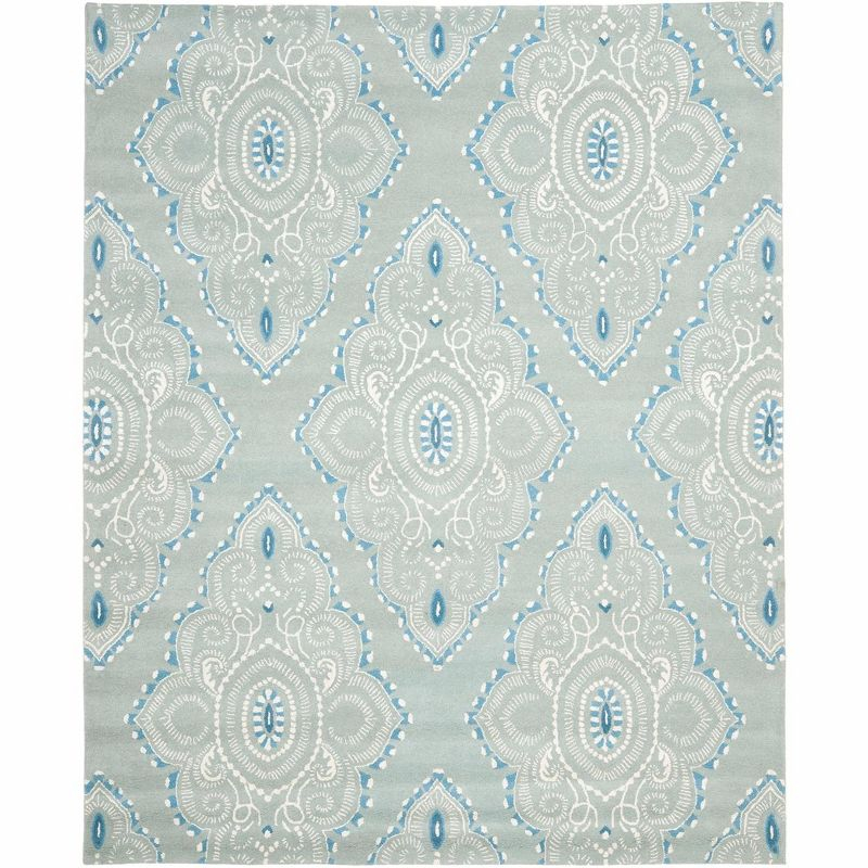 Wyndham WYD372 Hand Tufted Indoor Area Rug - Blue/Ivory - 10'x14' - Safavieh.