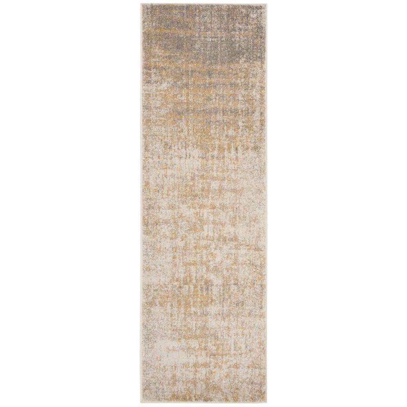 Adirondack ADR207 Machine Made Indoor Runner - Creme/Gold - 2'-1"x6' - Safavieh