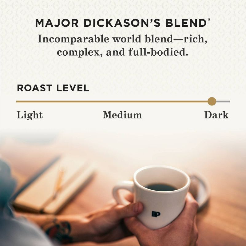 Peet's Major Dickason Dark Roast Whole Bean Coffee - 18oz