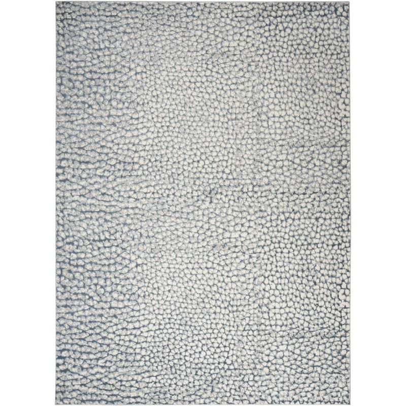 Nourison Joli  Indoor only Area Rug - Ivory/Blue/Grey 8' x 10'