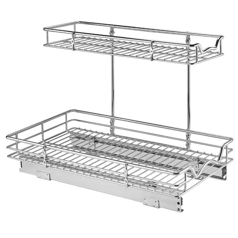 Hold N' Storage - 2 Tiers Under the Sink Organizer and Storage Pull Out - 11" W x 21" D