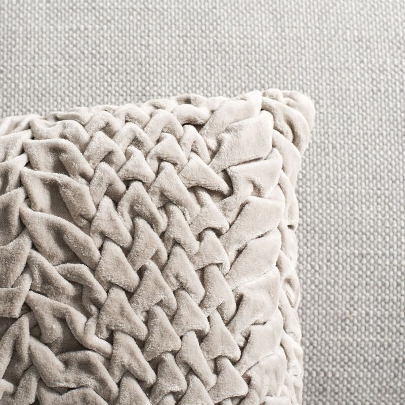 Barlett Pillow - Light Grey - 12"X20" - Safavieh