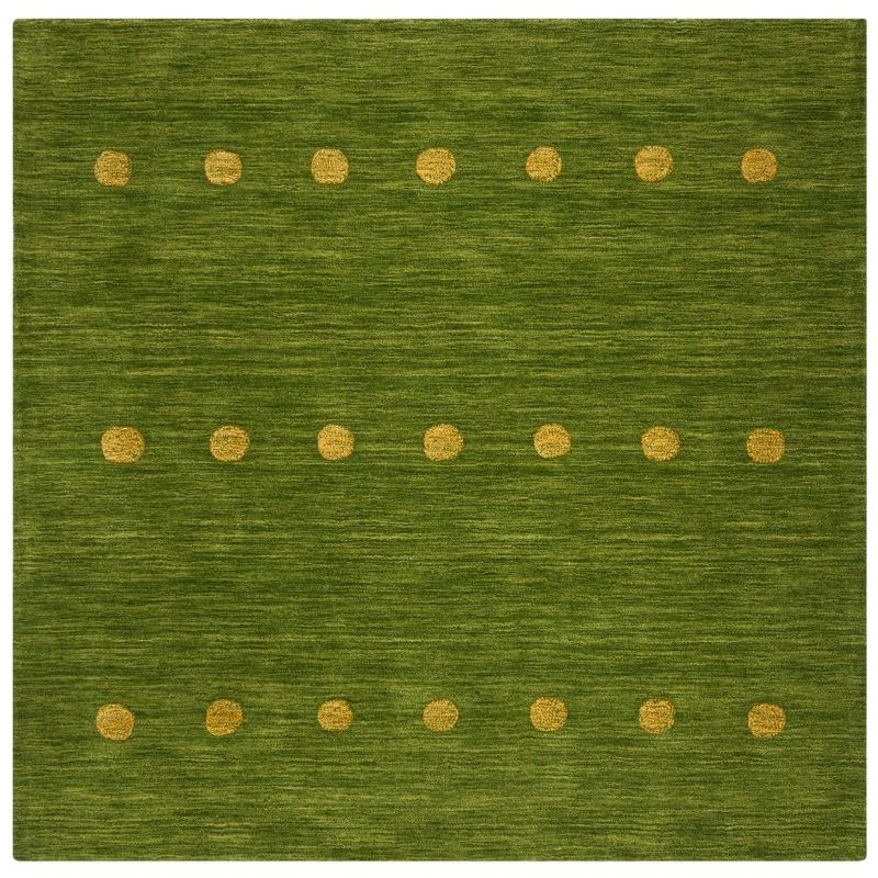 Himalaya HIM590 Handmade Area Rug - 6'x6' - Green - Safavieh