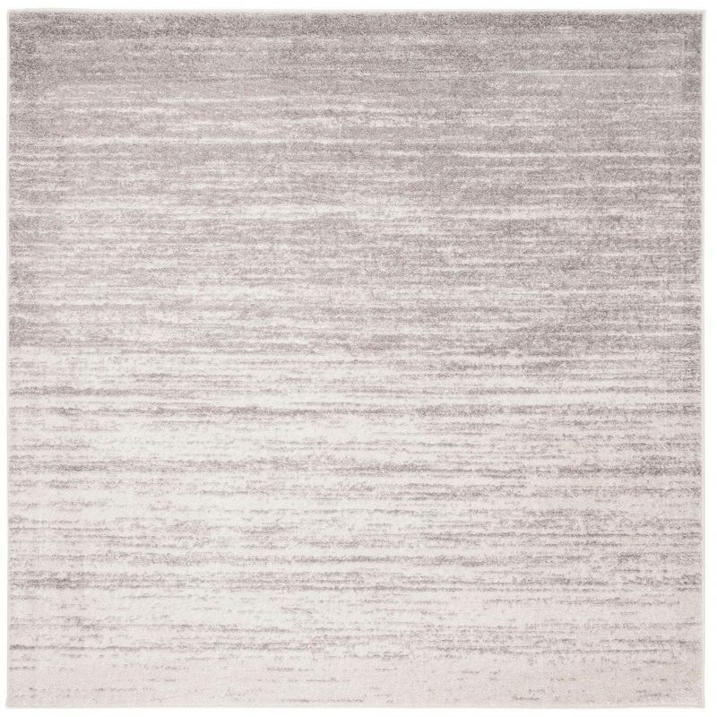 Adirondack ADR113 Machine Made Indoor Area Rug - Ivory/Silver - 7'x7' - Safavieh