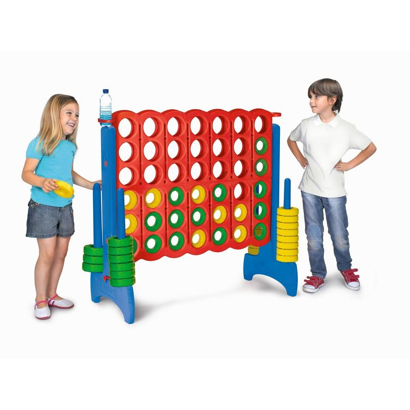 Feber Mega 4 In-Line Game (Primary Color) for Indoor or Outdoor Play