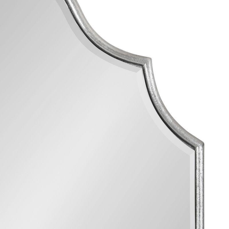 Kate and Laurel Leanna Framed Arch Wall Mirror, 20x30, Silver