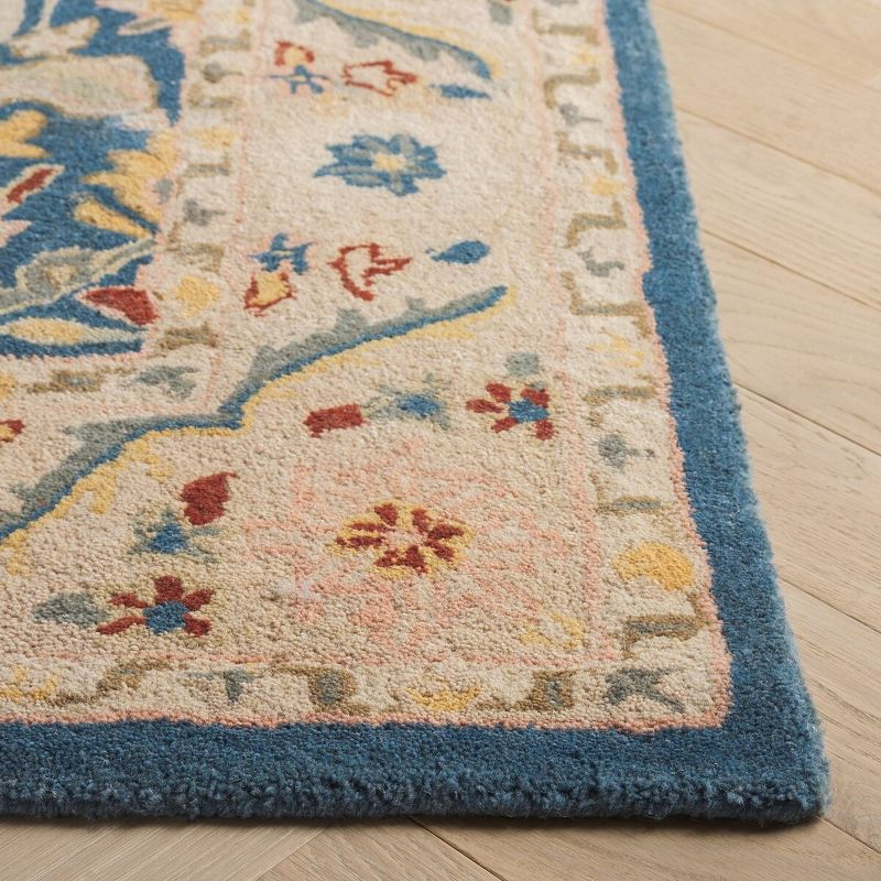Antiquity AT14 Hand Tufted Indoor Area Rug - Blue - 5'x8' - Safavieh