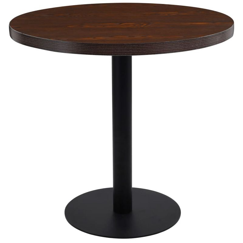 vidaXL Bistro Table Dark Brown 31.5 in. MDF