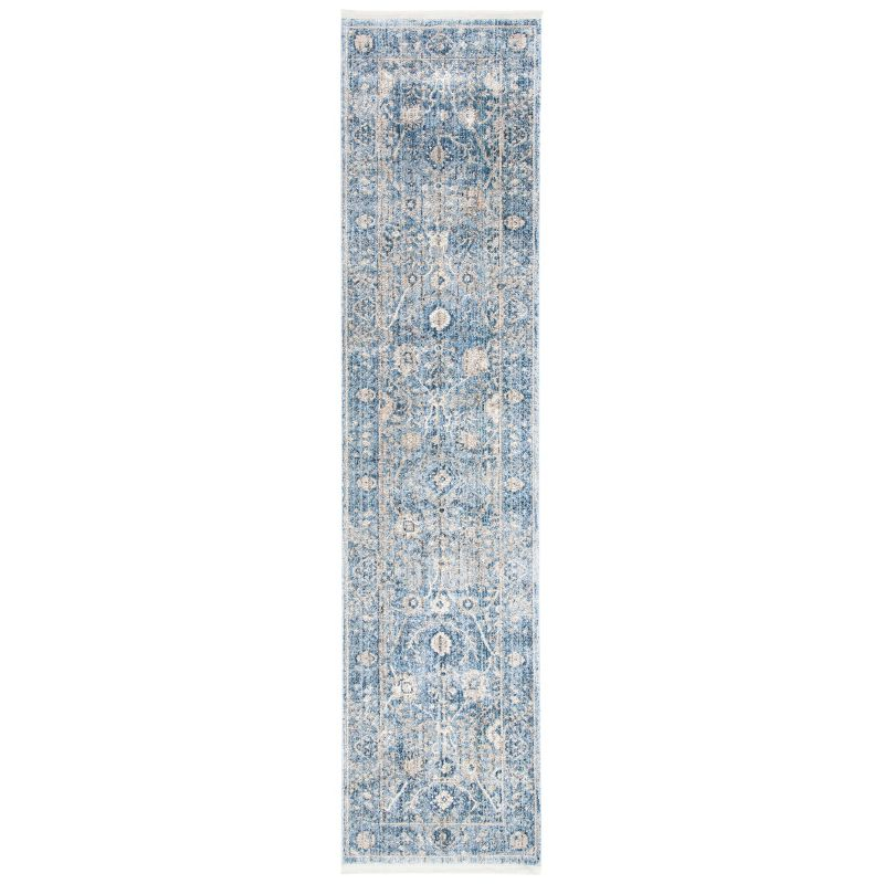 Dream DRM402 Power Loomed Accent Rug - Grey/Turquoise - 2'6"x4' - Safavieh.