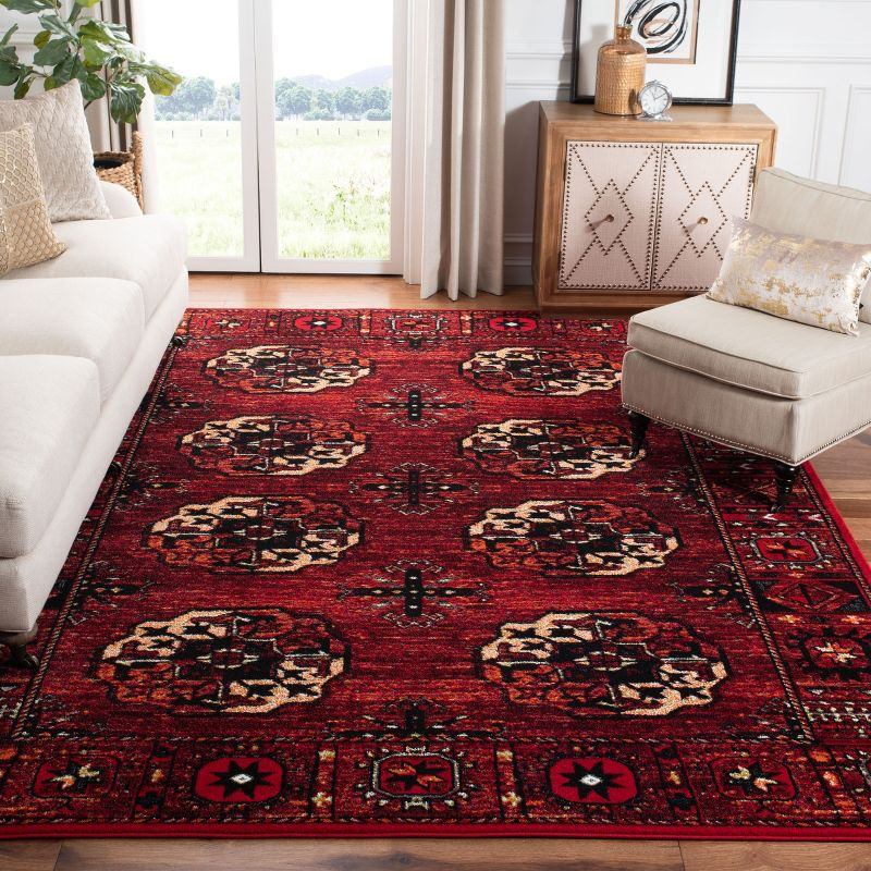 Vintage Hamadan VTH212 Power Loomed Indoor Area Rug - Red/Multi - 9'x12' - Safavieh