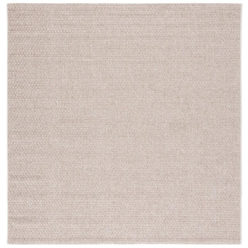 Sisal All-Weather SAW460 Power Loomed Indoor and Outdoor Area Rug - Beige - 6'7"x6'7" - Safavieh.