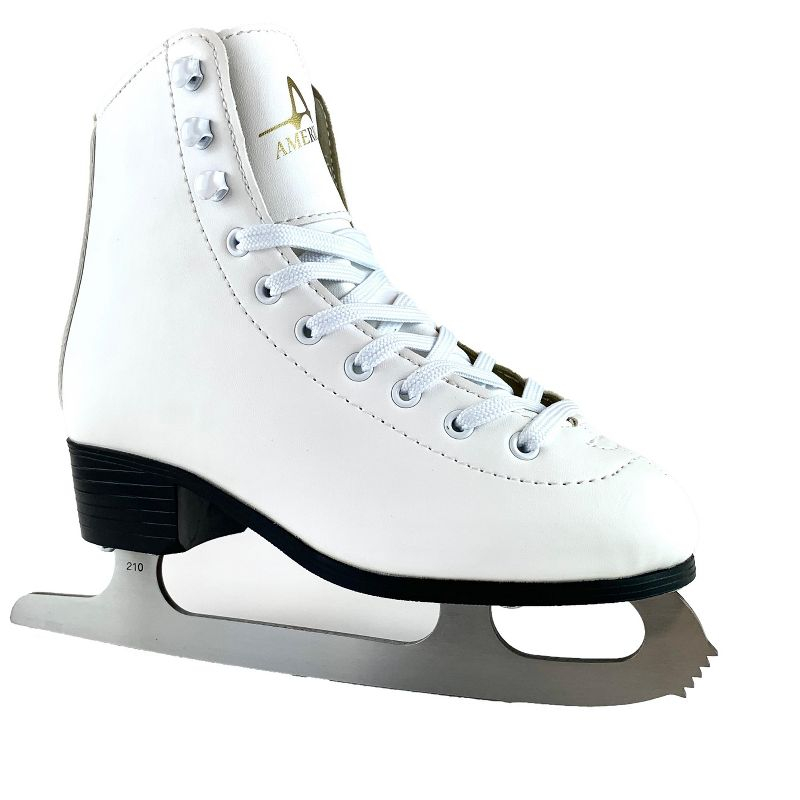 American Tricot Lined Ice Skates - Girl's White (13)