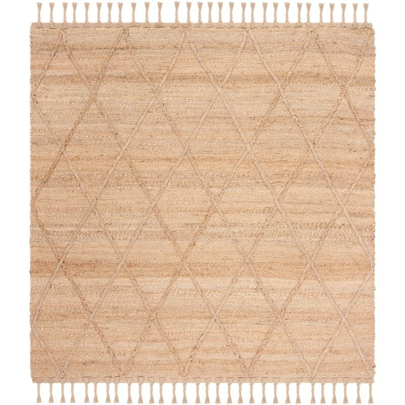 Natural Fiber NF107 Hand Woven Indoor Area Rug - Natural - 8'x8' - Safavieh