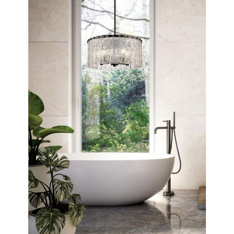 Z-Lite Glacier 5 - Light Pendant in  Matte Black