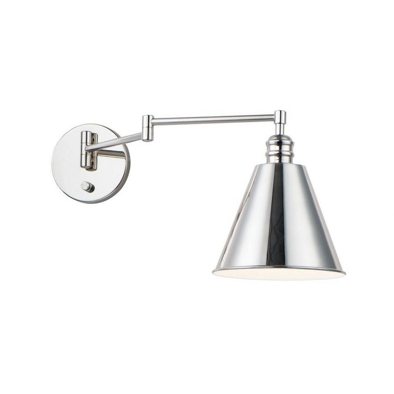 Maxim Lighting Library 1 - Light Swing Arm Lamp in  Polished Nickel