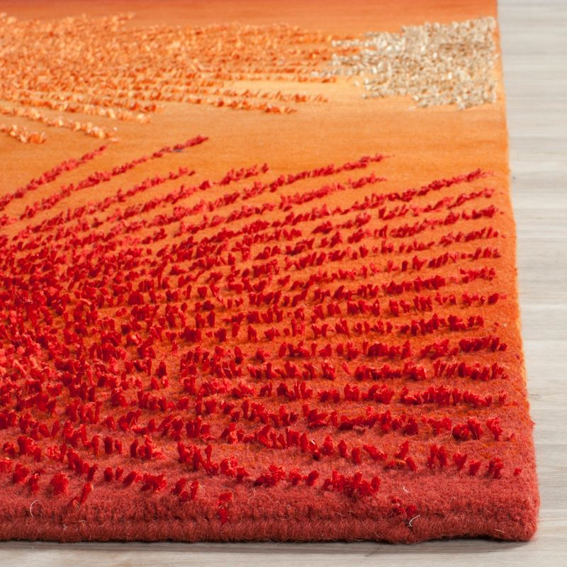 Soho SOH712 Hand Tufted Area Rug - Rust/Multi - 7'6"x9'6" - Safavieh.