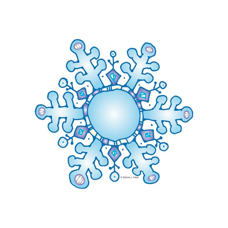 Frank Schaffer Publications/Carson Dellosa Publications Snowflakes Bulletin Board Cut Out