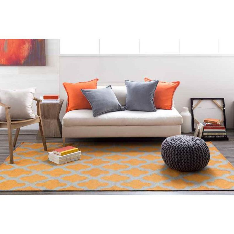 Mark & Day Woold 2'x3' Rectangle Woven Indoor Area Rugs Orange/Grey