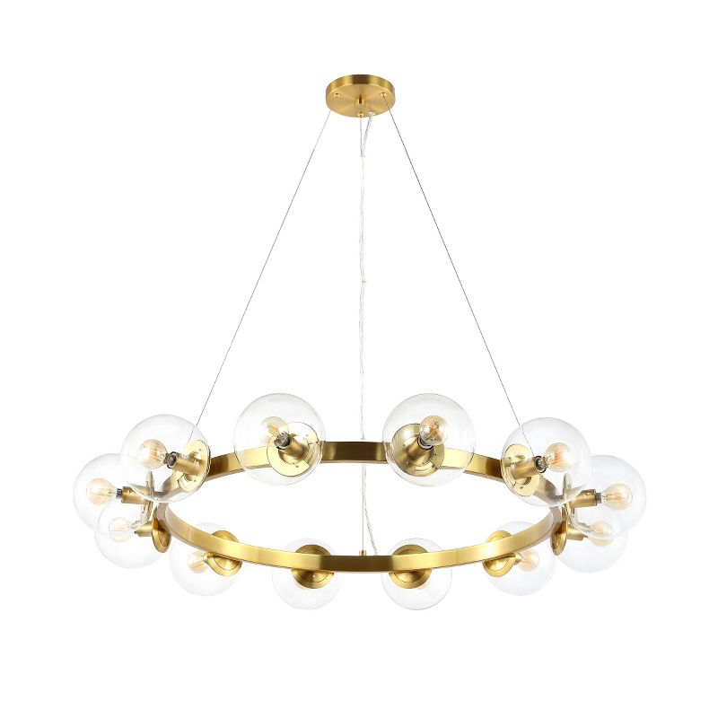 Rylian 12 Light 38" Chandelier - CHA4063 - Brass - Safavieh