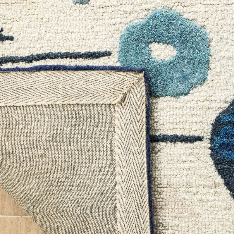 Martha Stewart Poppy Glossary - MSR3627 - Indoor Hand Tufted Area Rugs - Azurite Blue - 4'x6'