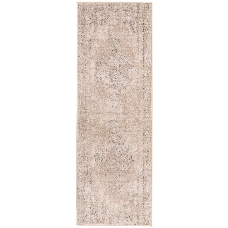 Unique Loom Portland Collection Area Rug - Woodburn (2'  x 6' 1" Runner Ivory/Beige)