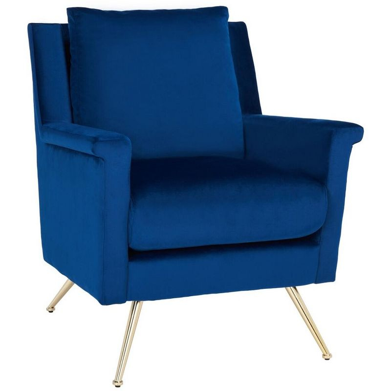 Cerise Mid Century Arm Chair - ACH5100A - Navy/Gold - Safavieh
