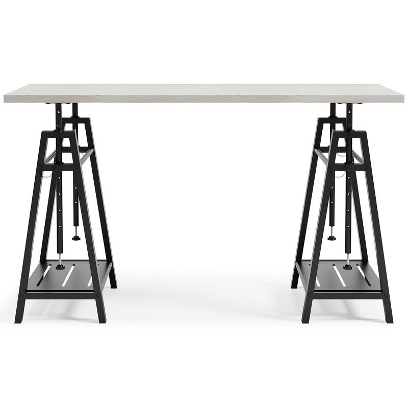 Signature Design by Ashley Casual Bayflynn Adjustable Height Desk, White