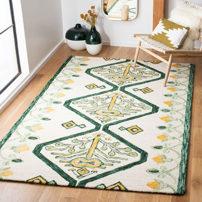 Aspen APN703 Hand Tufted Area Rug - Ivory/Yellow - 3'x5' - Safavieh.