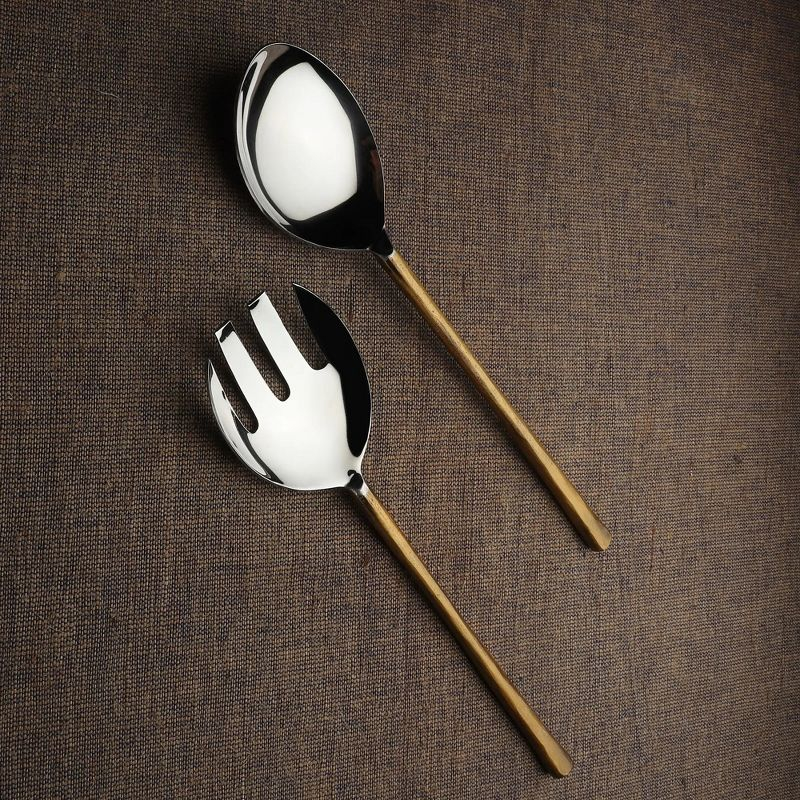 Inox Artisans Medicki Salad Server 2 Pc. Set