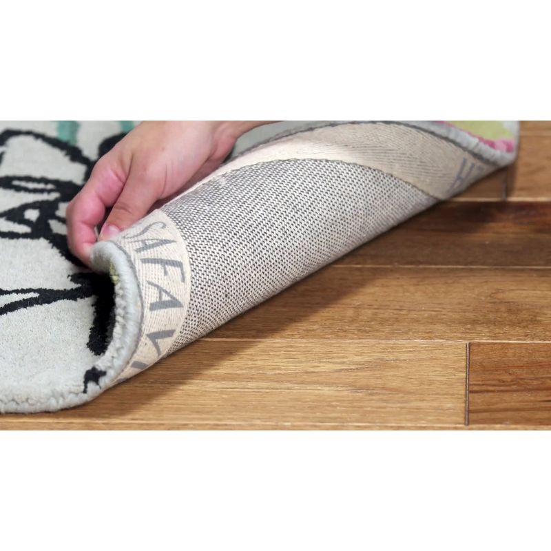 Wyndham WYD378 Hand Tufted Indoor Area Rug - Black/Multi - 4'x6' - Safavieh.