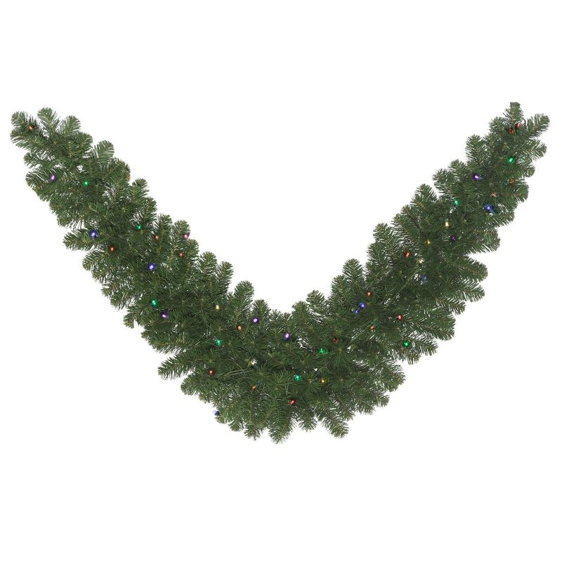108'' in. Lighted Faux Fir Garland