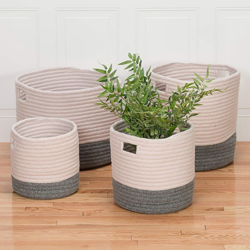 Colonial Mills Cortland Basket, 16"x16"x18", Grey