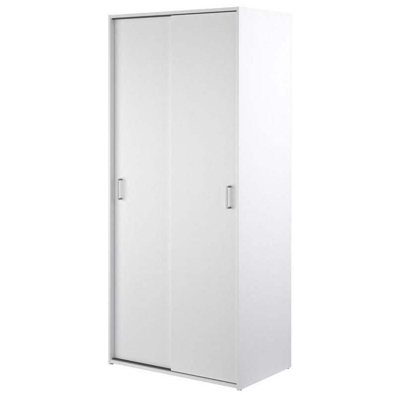 Tvilum, Space Wardrobe with 2 Sliding Doors, White