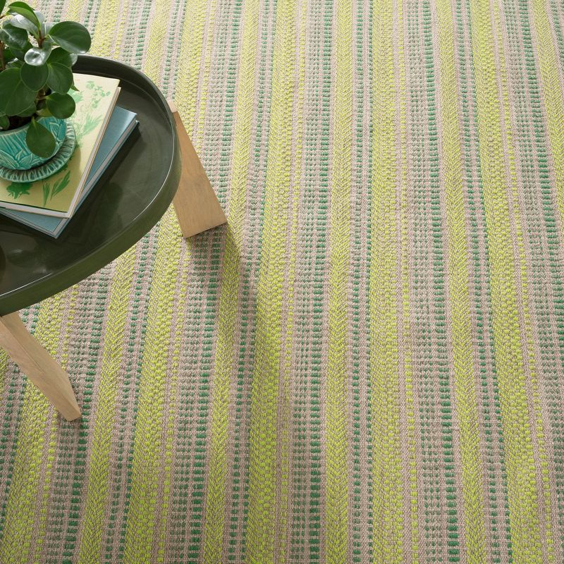Annie Selke - Dash & Albert Sooner Than Later Green Handwoven Indoor/Outdoor Rug, 2x3, Green