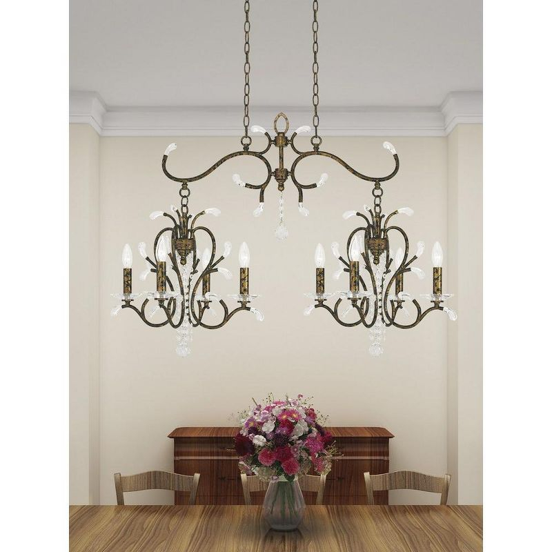 Livex Lighting Serafina 8 - Light Chandelier in  Hand Applied Venetian Golden Bronze