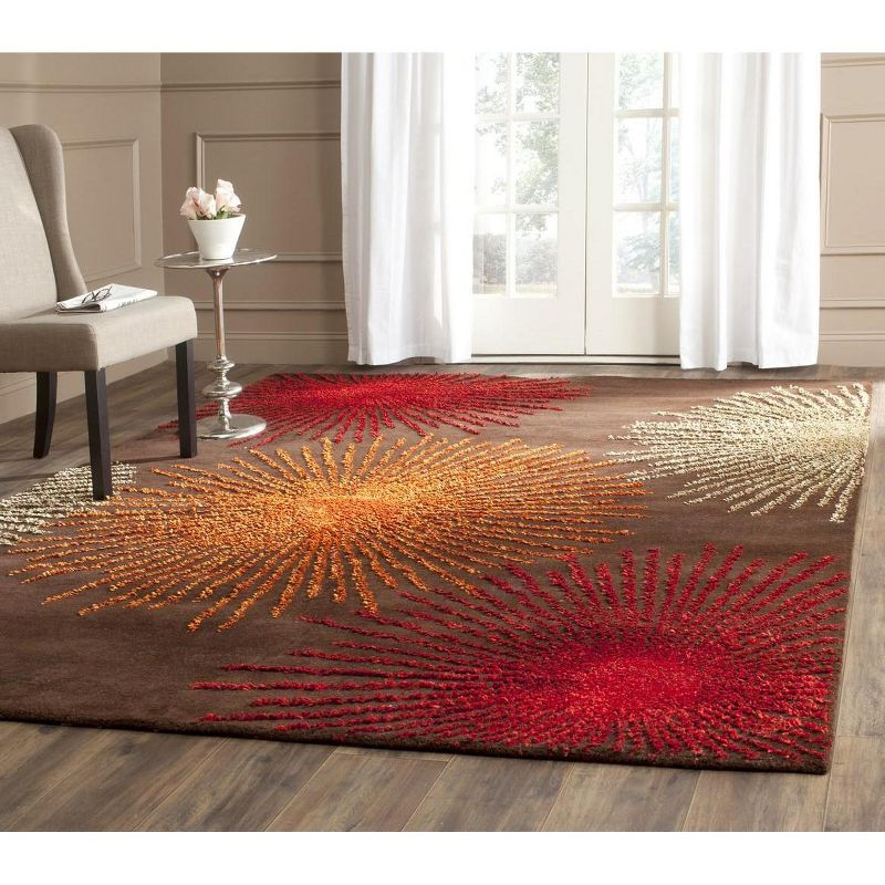 Soho SOH712 Hand Tufted Indoor Area Rug - Brown/Multi - 7'6"x9'6" - Safavieh.