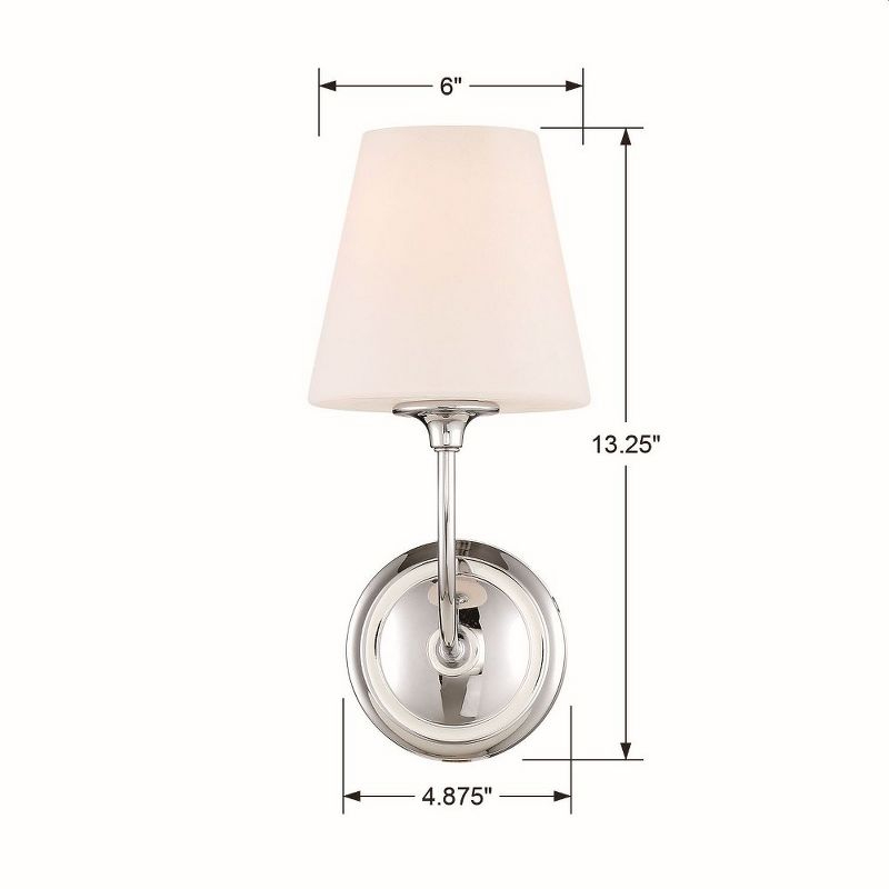 Crystorama Lighting Sylvan 1 - Light Sconce in  Polished Chrome