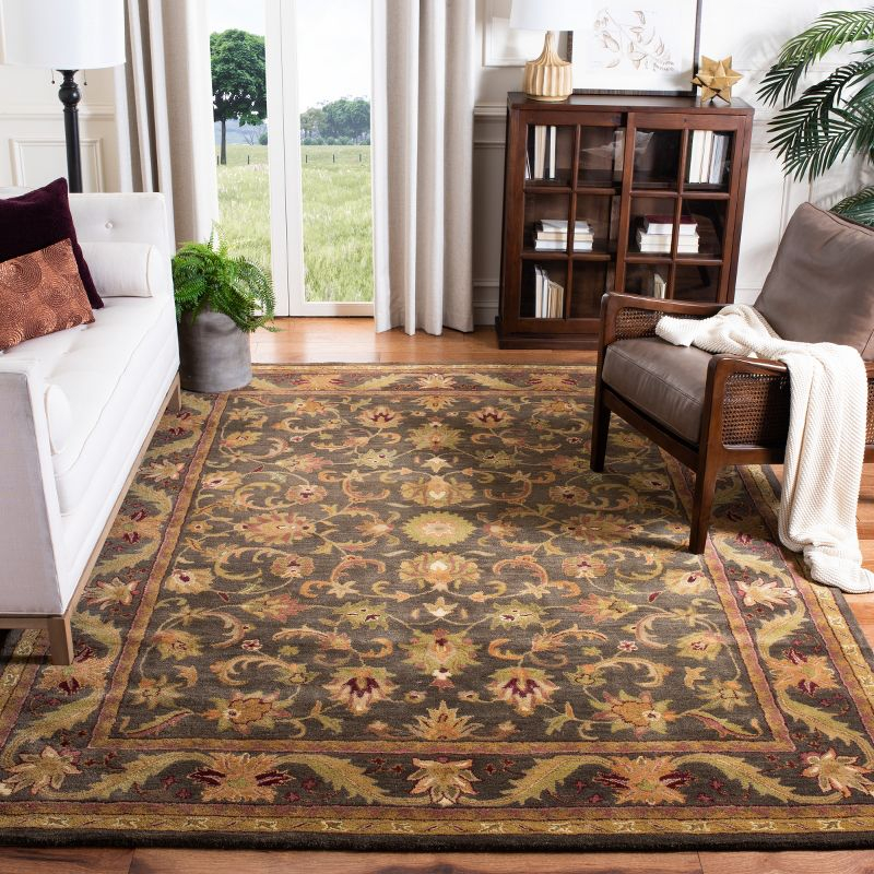 Antiquity AT52 Hand Tufted Indoor Accent Rug - Green/Gold - 3'x5' - Safavieh