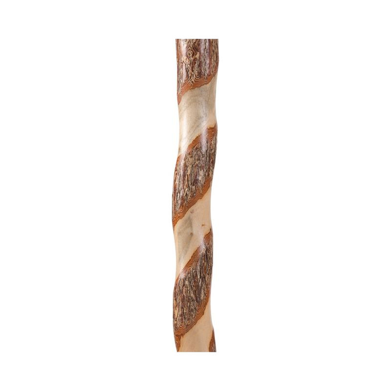Brazos Twisted Sassafras Wood T-Handle Cane 37 Inch Height